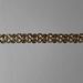 Immagine di Agremano oro chiaro antico H. cm 1,5 (0,59 inch.) Viscosa Poliestere Orlo Bordo Passamaneria per Paramenti sacri 