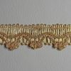 Picture of Gold braided Trim H. 2,5 cm (0,98 inch) viscose & polyester 
