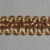 Imagen de Agreman dorado H. 1 cm viscosa y poliéster para vestimenta 
