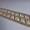 Picture of Gold net braided Trim H. 5 cm (2,0 inch) viscose & polyester