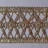 Picture of Gold net braided Trim H. 5 cm (2,0 inch) viscose & polyester