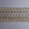 Picture of Gold net braided Trim H. 9,5 cm (3,74 inch) viscose & polyester