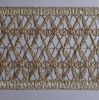 Picture of Gold net braided Trim H. 9,5 cm (3,74 inch) viscose & polyester