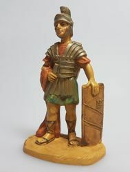 Immagine di Soldato cm 8 (3,1 inch) Presepe Pellegrini Tinto Legno Statua in plastica PVC Arabo tradizionale piccolo per interno esterno 