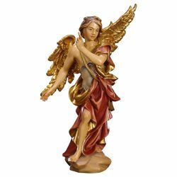 Picture of Announcing Angel cm 8 (3,1 inch) Hand Painted Shepherd Nativity Scene classic Val Gardena wooden Statue peasant style