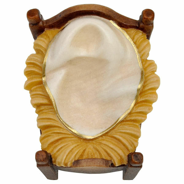 Immagine di Culla Presepe Pastore 8 cm rustico legno Val Gardena