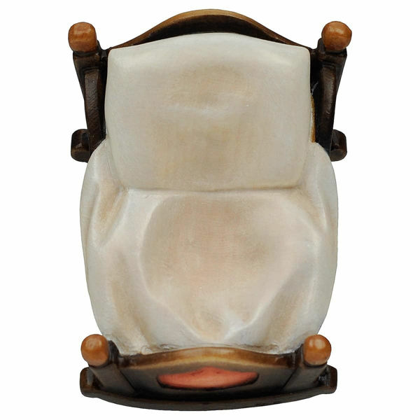 Picture of Cradle Shepherd Nativity 10 cm (3,9 inch) rustic oil painted wood