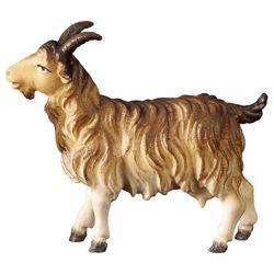 Picture of Goat cm cm 16 (6,3 inch) Hand Painted Shepherd Nativity Scene classic Val Gardena wooden Statue peasant style