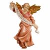 Imagen de Ángel Gloria Belén Pastor 50 cm madera rústico grande pintado 