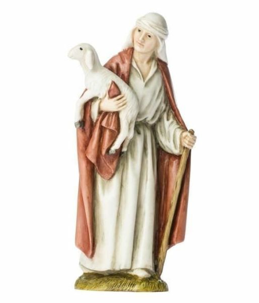 Imagen de Buen pastor Belén Lando Landi 11 cm resina