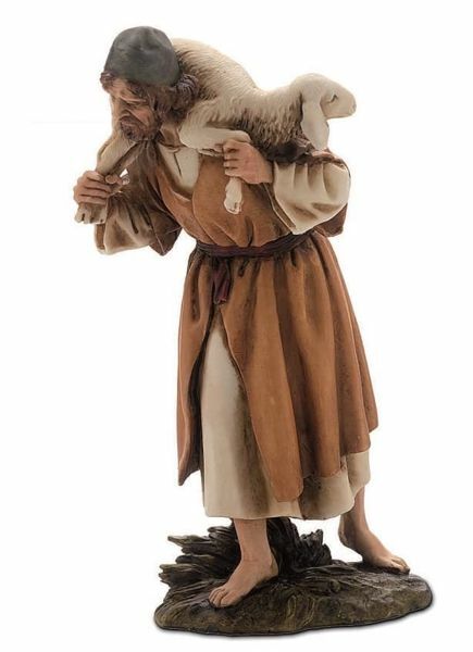 Picture of Good Shepherd cm 15 (5,9 inch) Landi Moranduzzo Nativity Scene resin Statue Arabic style