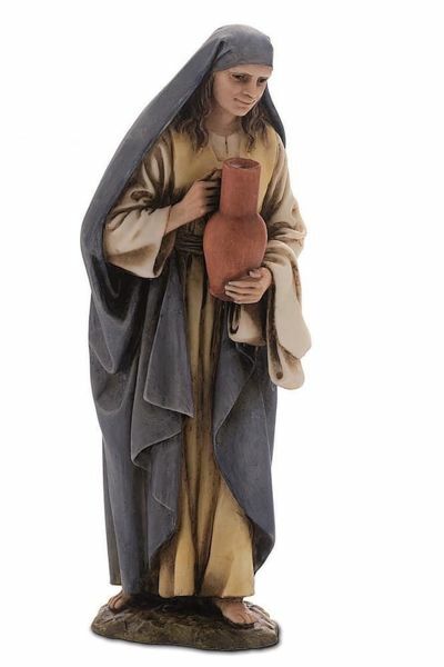Immagine di Donna con Anfora cm 15 (5,9 inch) Presepe Landi Moranduzzo Statua in resina stile Arabo