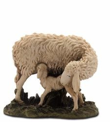 Picture of Sheep and Lamb cm 15 (5,9 inch) Landi Moranduzzo Nativity Scene resin Statue Arabic style