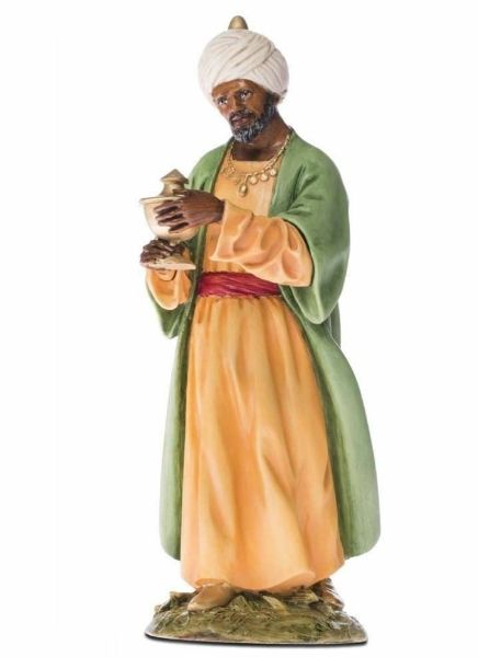 Imagen de Rey Mago Negro Belén Lando Landi 18 cm resina para exterior