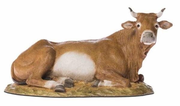 Immagine di Bue Presepe Lando Landi 18 cm resina da esterno