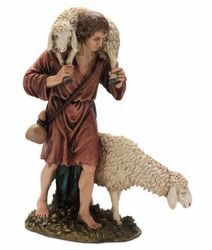 Picture of Good Shepherd cm 20 (7,9 inch) Landi Moranduzzo Nativity Scene resin Statue Arabic style