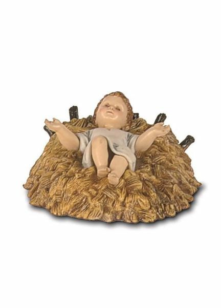 Picture of Baby Jesus cm 12 (4,7 inch) Landi Moranduzzo Nativity Scene plastic PVC Statue Neapolitan style