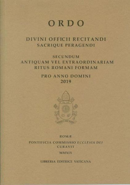 Picture of Ordo Divini Officii Recitandi Sacrique Peragendi pro Anno Domini 2019