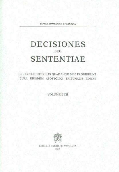 Imagen de Decisiones Seu Sententiae Anno 2010 Vol. CII 102