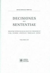 Picture of Decisiones Seu Sententiae Anno 2012 Vol. CIV 104