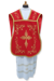 Imagen de Planeta litúrgica Damasco satén Algodón Blanco Marfil Morado Rojo Verde