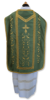 Picture of Fiddleback Chasuble Clergy Planeta Damask cotton blend ivory white violet red green