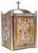 Immagine di Tabernacolo da Mensa cm 62x37x37 (24,4x14,6x14,6 inch) Cristo Pantocratore Evangelisti bronzo Porta bicolore Oro Argento Ciborio da Altare
