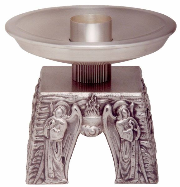 Imagen de Candelabro para Altar H. 15 cm Ángeles en Oración Llamas