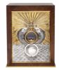 Picture of Wooden Tabernacle Exposition H. 35 cm (13,8 inch) Cross IHS Loaves Fishes