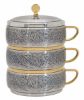 Immagine di IMPILABILE Pisside con coperchio H. 12 cm Uva Spighe stilizzate