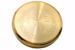 Picture of Eucharistic Pyx Hosts Box Diam. cm 15 (5,9 inch) Sacred Heart of Jesus IHS Thorns in brass Gold 