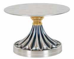Picture of Altar Throne Base for Monstrance H. cm 10 (3,9 inch) decorated base in brass Gold Silver 