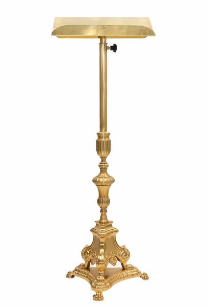 Immagine di Leggio barocco Chiesa a colonna H. 115 cm Piedini a zampa