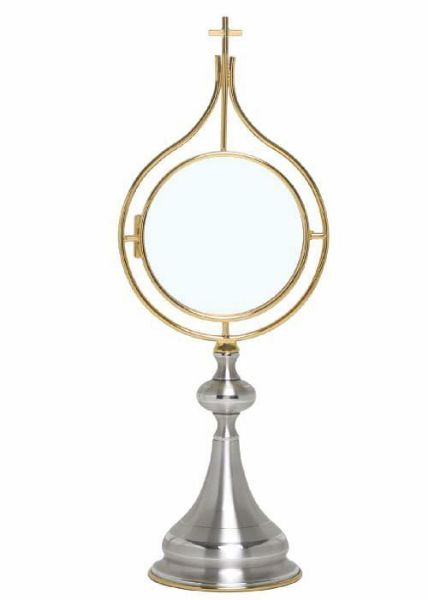 Immagine di Ostensorio moderno teca Ostia Magna H. 53 cm con nodo Croce