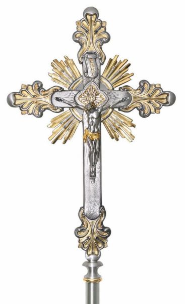 Picture of Baroque Processional Cross 45x30 cm (17,7x11,8 inch) Rays Holy Spirit