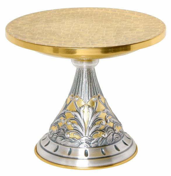 Immagine di Tronetto per Ostensorio H. 23 cm decorazioni floreali piede cesellato