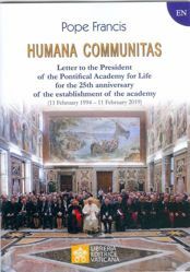 Immagine di Humana Communitas Letter to the President of the Pontifical Academy for Life