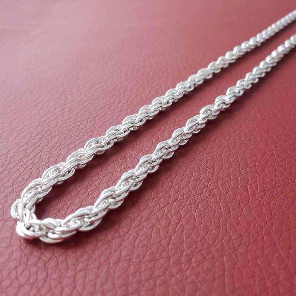 Picture of Chain for Pectoral Cross L. 90 cm (35,4 in.) twisted mesh 925/1000 Silver