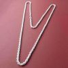 Picture of Chain for Pectoral Cross L. 90 cm (35,4 in.) twisted mesh 925/1000 Silver