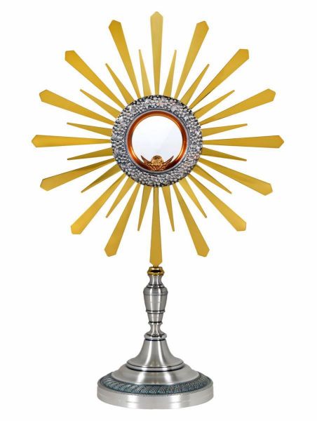Immagine di Ostensorio con lunetta H. 52 cm Uva Raggiera