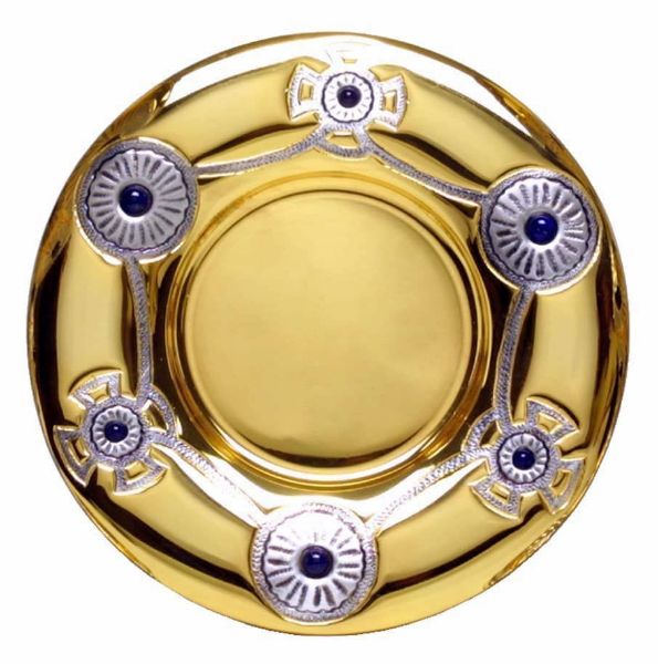 Picture of Eucharist Paten Diam. 18,5 cm (7,3 inch) Crosses silver 800/1000