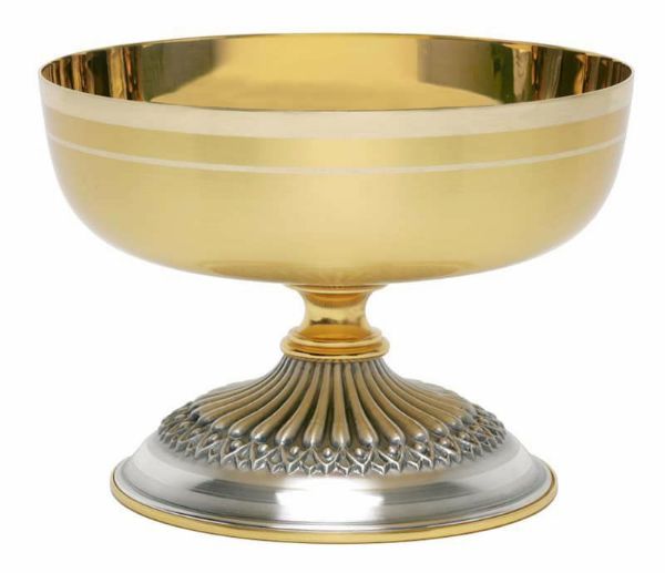 Picture of Catholic Paten Ciborium H. 10 cm (3,9 inch) decorated base brass