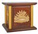 Imagen de Sagrario de mesa cm 35x35x33 (13,8x13,8x13,0 inch) Agnus Dei de madera Oro Tabernáculo de Altar Iglesia