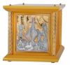 Picture of Small wooden Tabernacle 4 columns H. 33 cm (13,0 inch) Boat Grapes Wheat