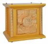 Picture of Small wooden Tabernacle 4 columns Exposition H. 33 cm (13,0 inch) Cross IHS
