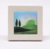 Immagine di Quadretto Primavera 10 cm ceramica bianca Loppiano