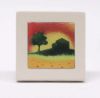 Immagine di Quadretto Estate 10 cm ceramica bianca Loppiano