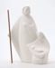 Imagen de Tondo Pesebre Sagrada Familia Nives cm 18 (7,1 inch) Estatua en arcilla refractaria blanca Cerámica Centro Ave Loppiano