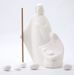 Immagine di Presepe Sacra Famiglia Nives cm 18 (7,1 inch) Statua in argilla refrattaria bianca Ceramica Centro Ave Loppiano