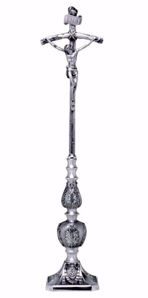 Immagine di Crocefisso da Altare H. 44 cm Foglie ottone